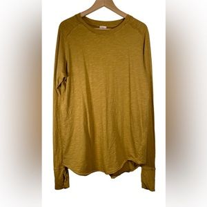 We The Free Mustard Long Sleeve Tee